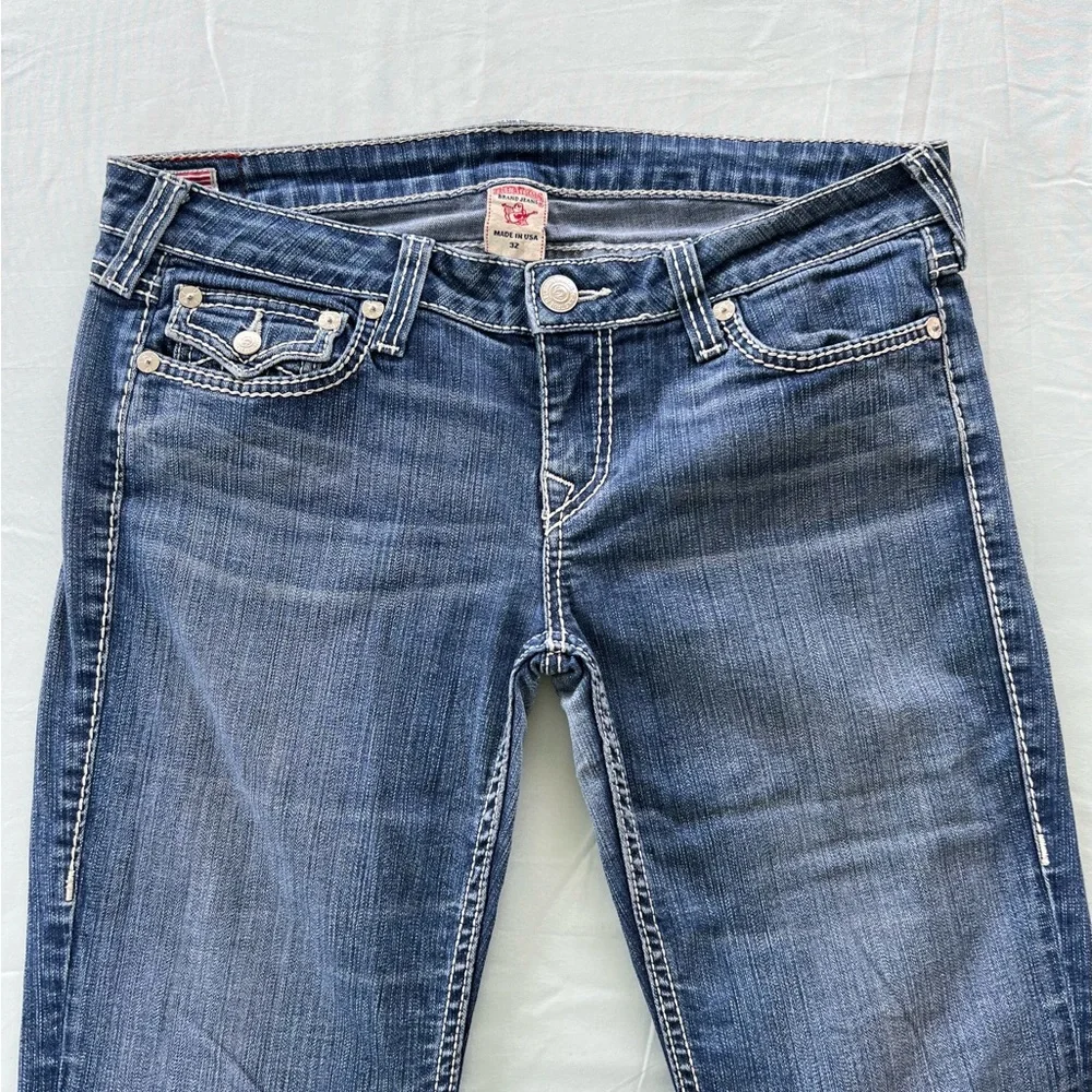 True  Religion Section Billy Men's Size 32 Blue Denim Straight Seat Jeans